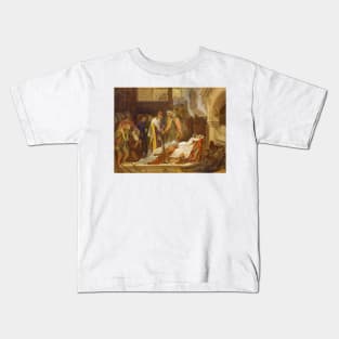 The Reconciliation of the Montagues and the Capulets by Frederic Leighton Kids T-Shirt